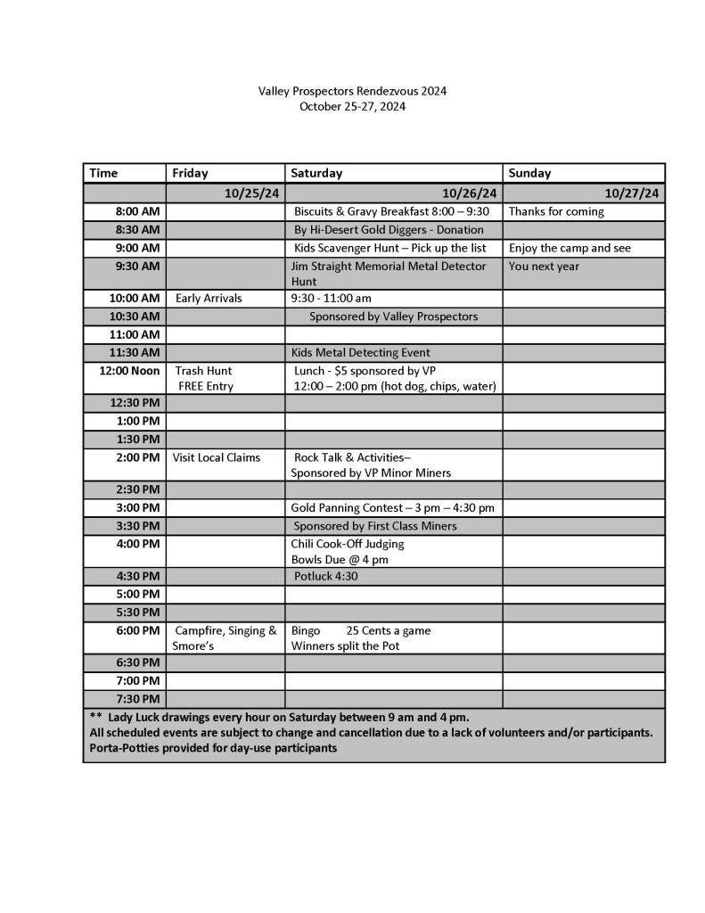 2024 Rendezvous Agenda